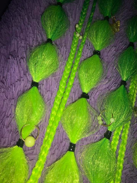 Green dragon bubble braids