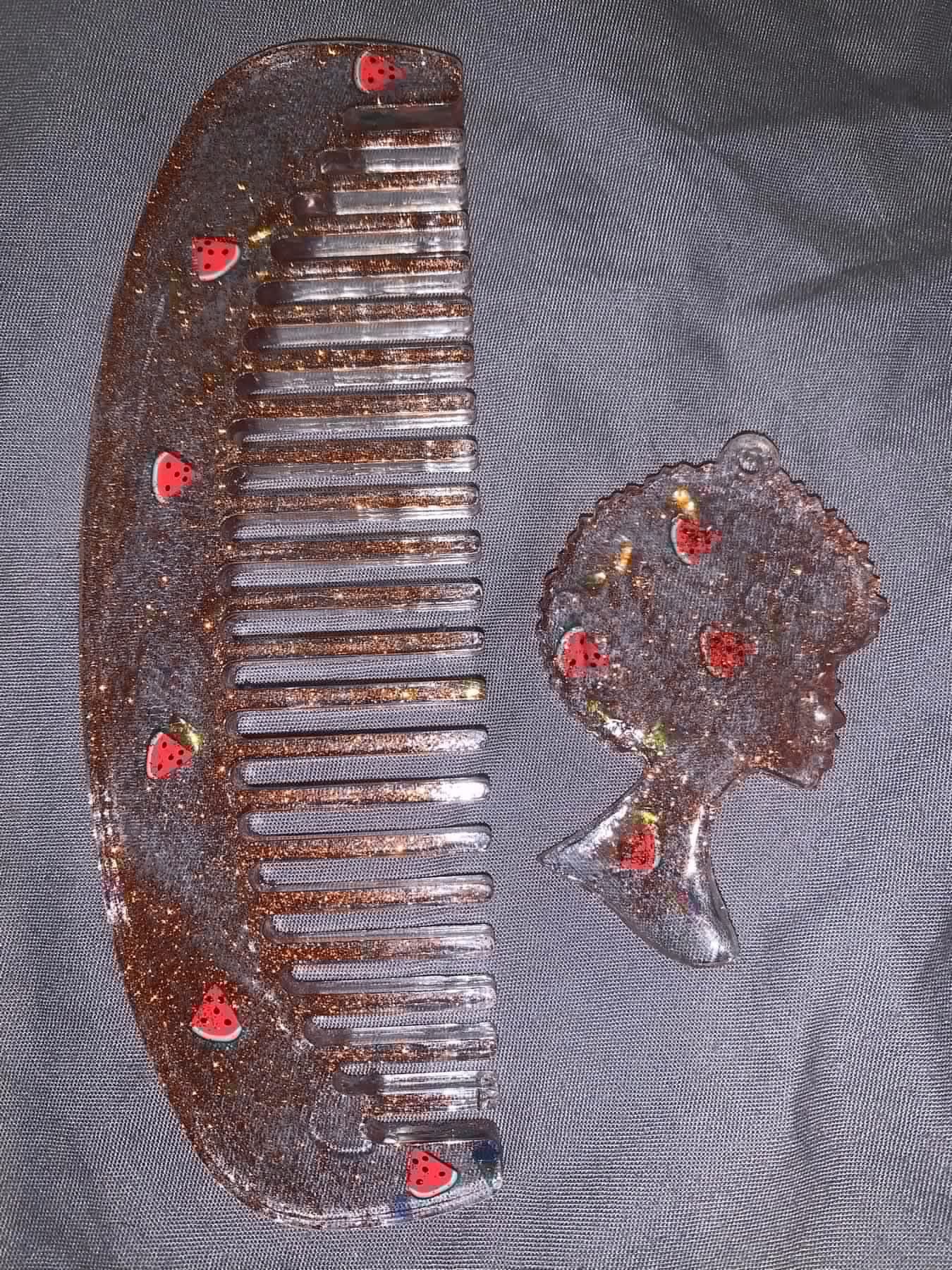 Watermelon comb & keychain