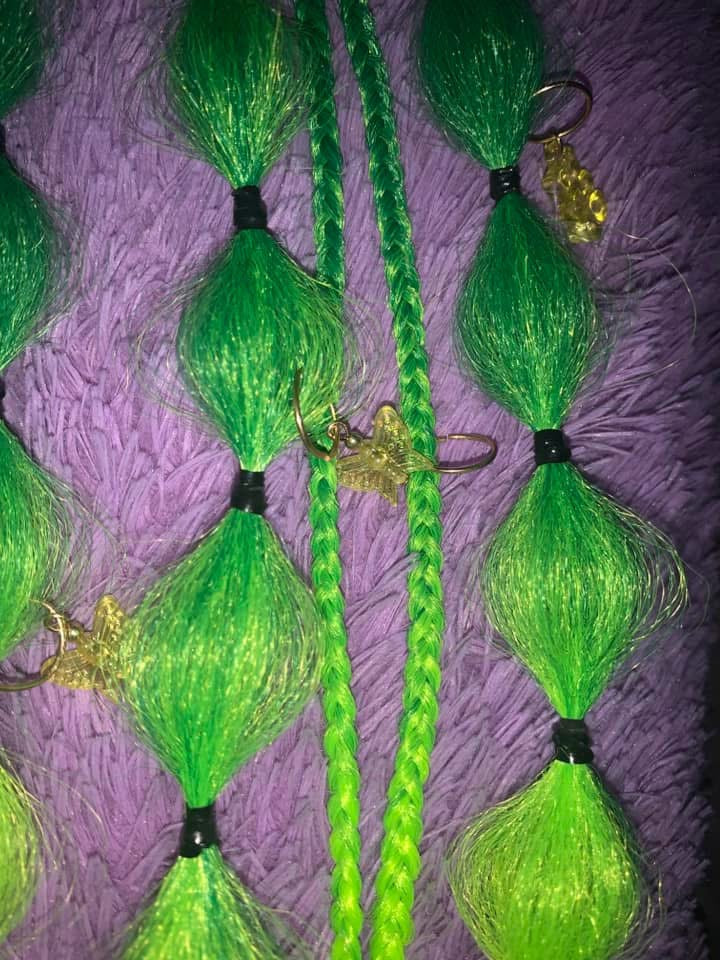 Green dragon bubble braids