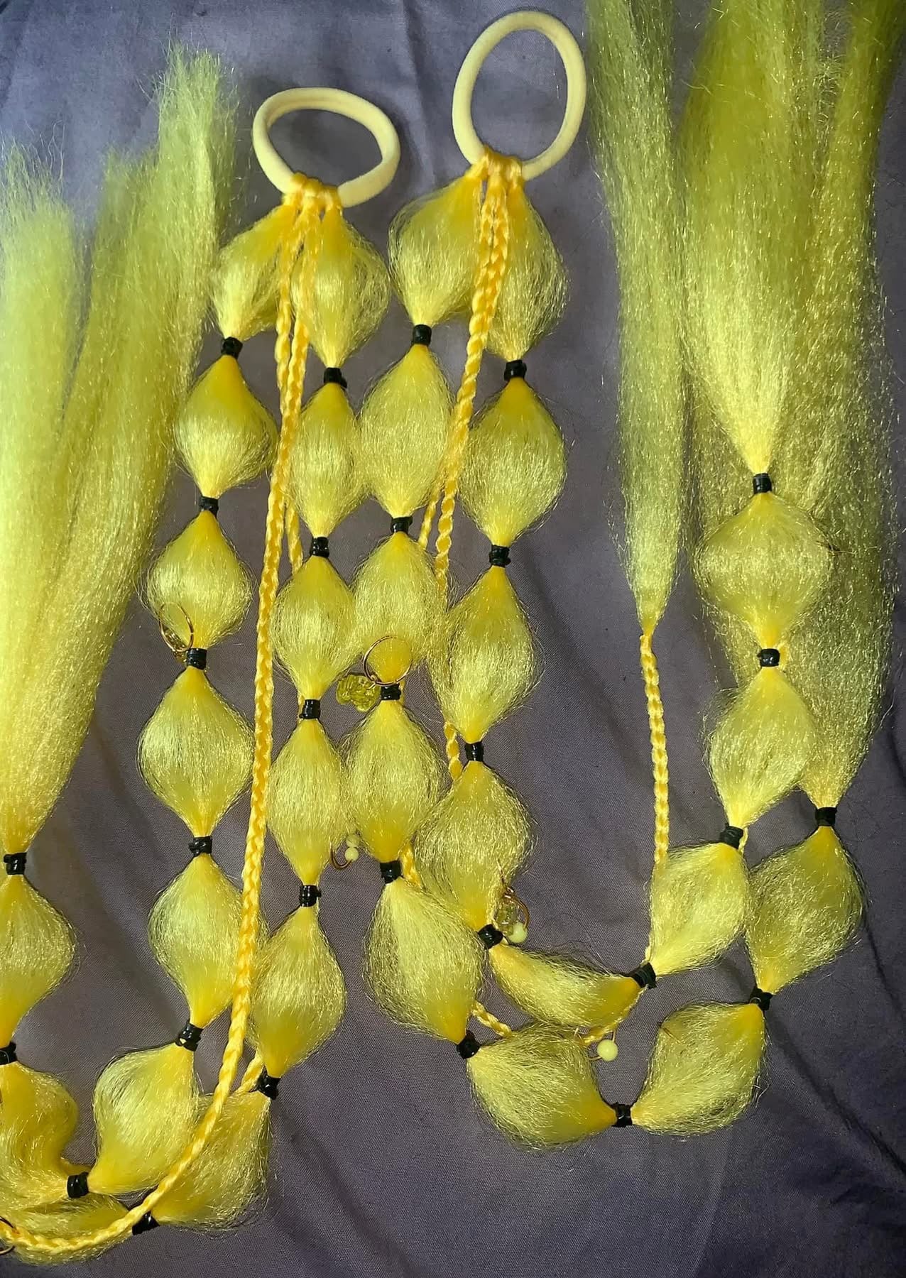 Daffodil Fairy bubble braids